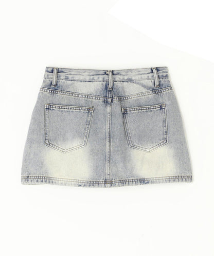 MAVYTH RHINESTONE MINI SKIRT