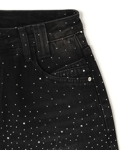 MAVYTH RHINESTONE MINI SKIRT