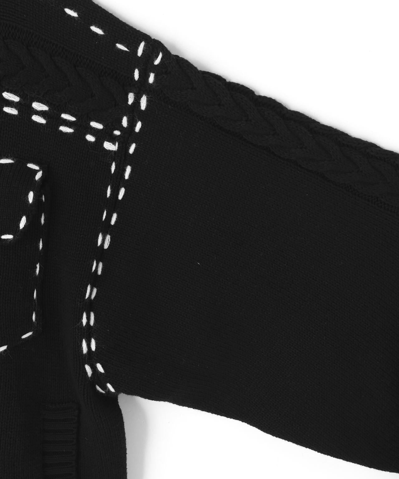 【&DEPOT限定】DankeSchon/ダンケシェーン/HAND STITCH KNIT JACKET