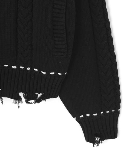 【&DEPOT限定】DankeSchon/ダンケシェーン/HAND STITCH KNIT JACKET