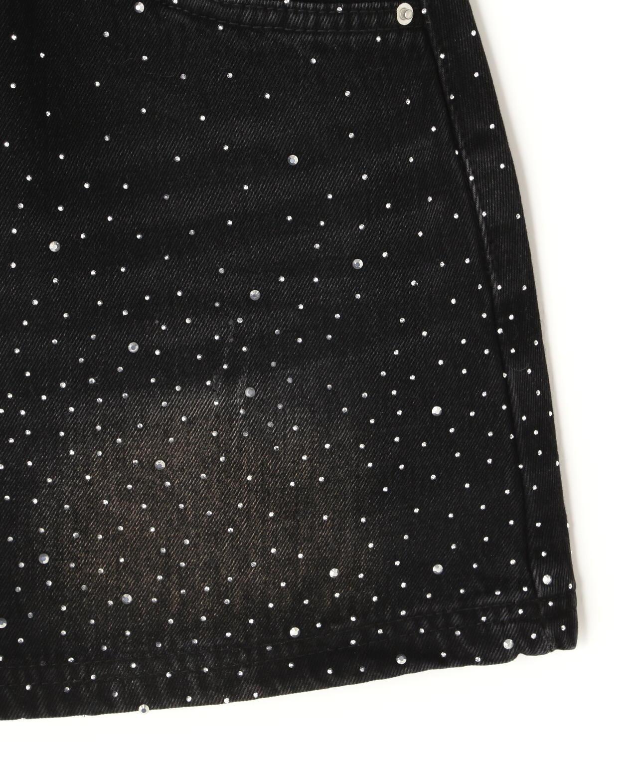 MAVYTH RHINESTONE MINI SKIRT
