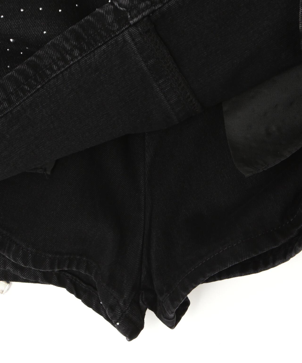 MAVYTH RHINESTONE MINI SKIRT