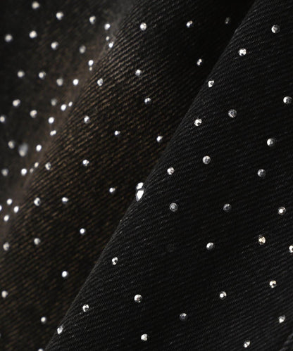 MAVYTH RHINESTONE MINI SKIRT