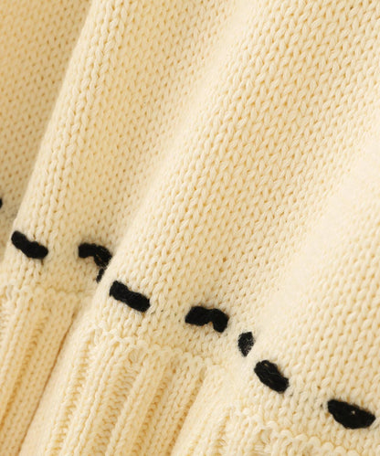 【&DEPOT限定】DankeSchon/ダンケシェーン/HAND STITCH KNIT JACKET