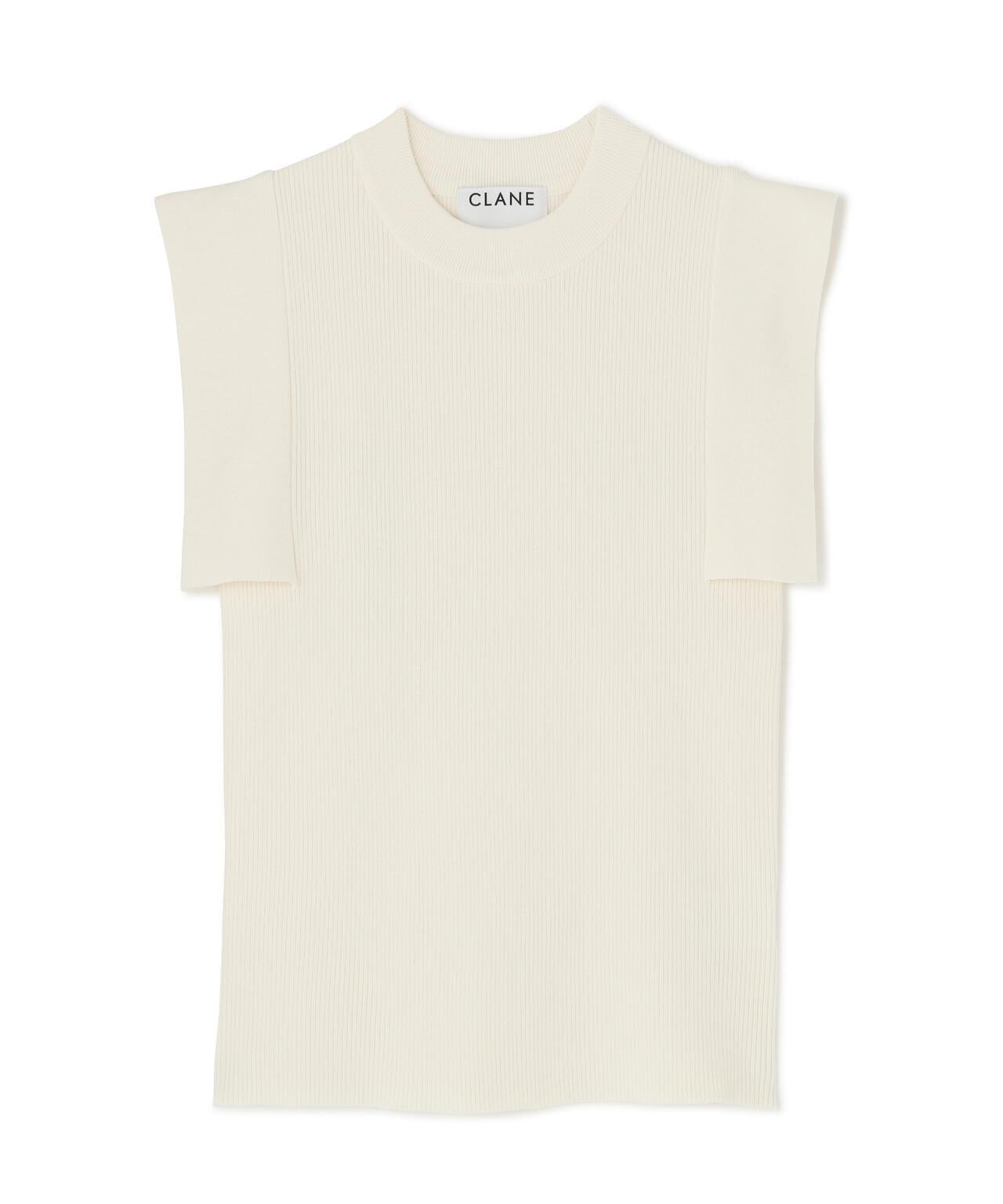 CLANE SQUARE SLEEVE KNIT TOPS