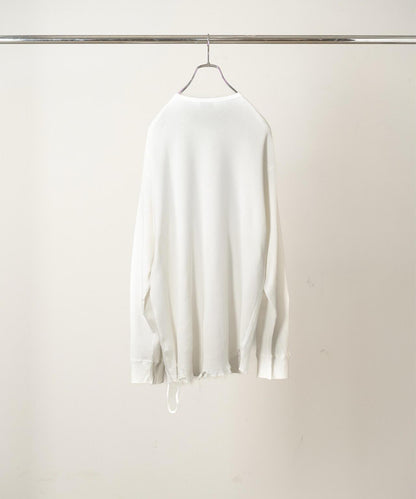 ANCELLM/アンセルム DAMAGE WAFFLE CREW LS/ANC-STD-CT02 華夫格圓領長袖T恤