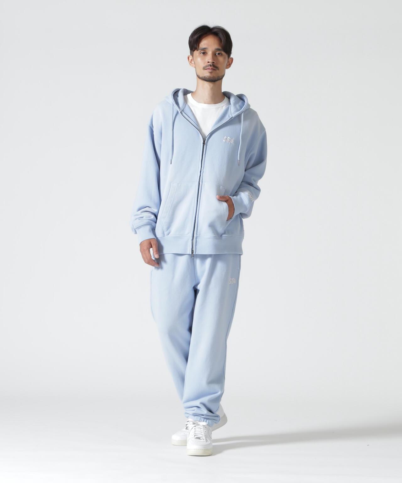 WIND AND SEA / SULFUR DYEING LOGO ZIP SWEATSHIRT