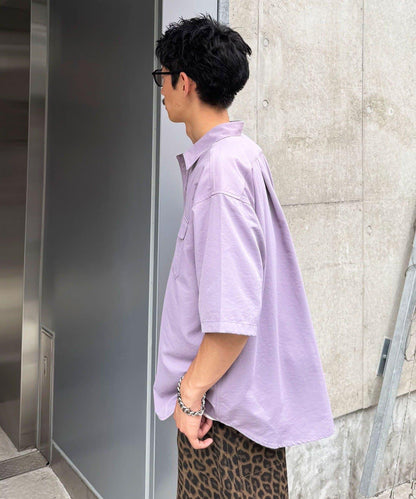 半袖人棉襯衫