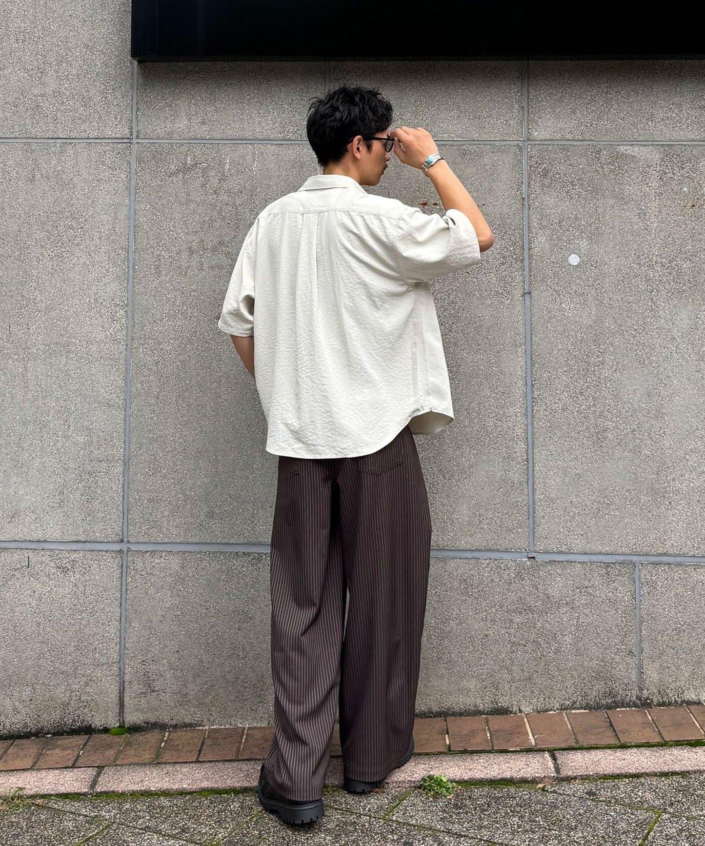 半袖人棉襯衫