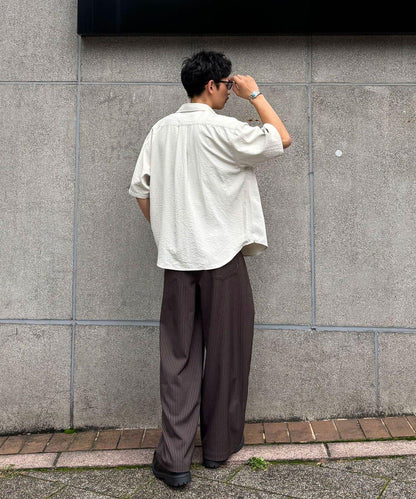 半袖人棉襯衫