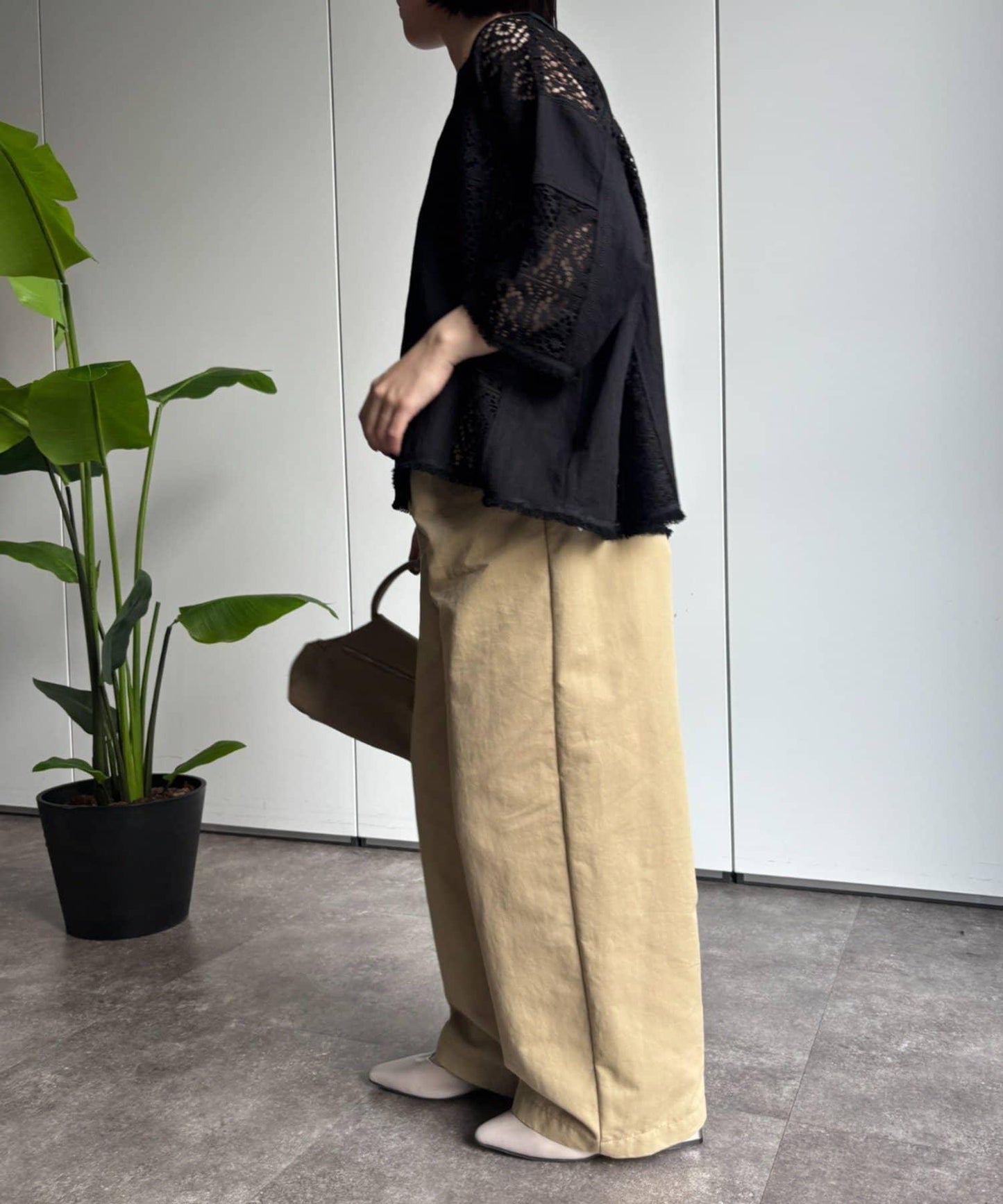 蕾絲拼接襯衫