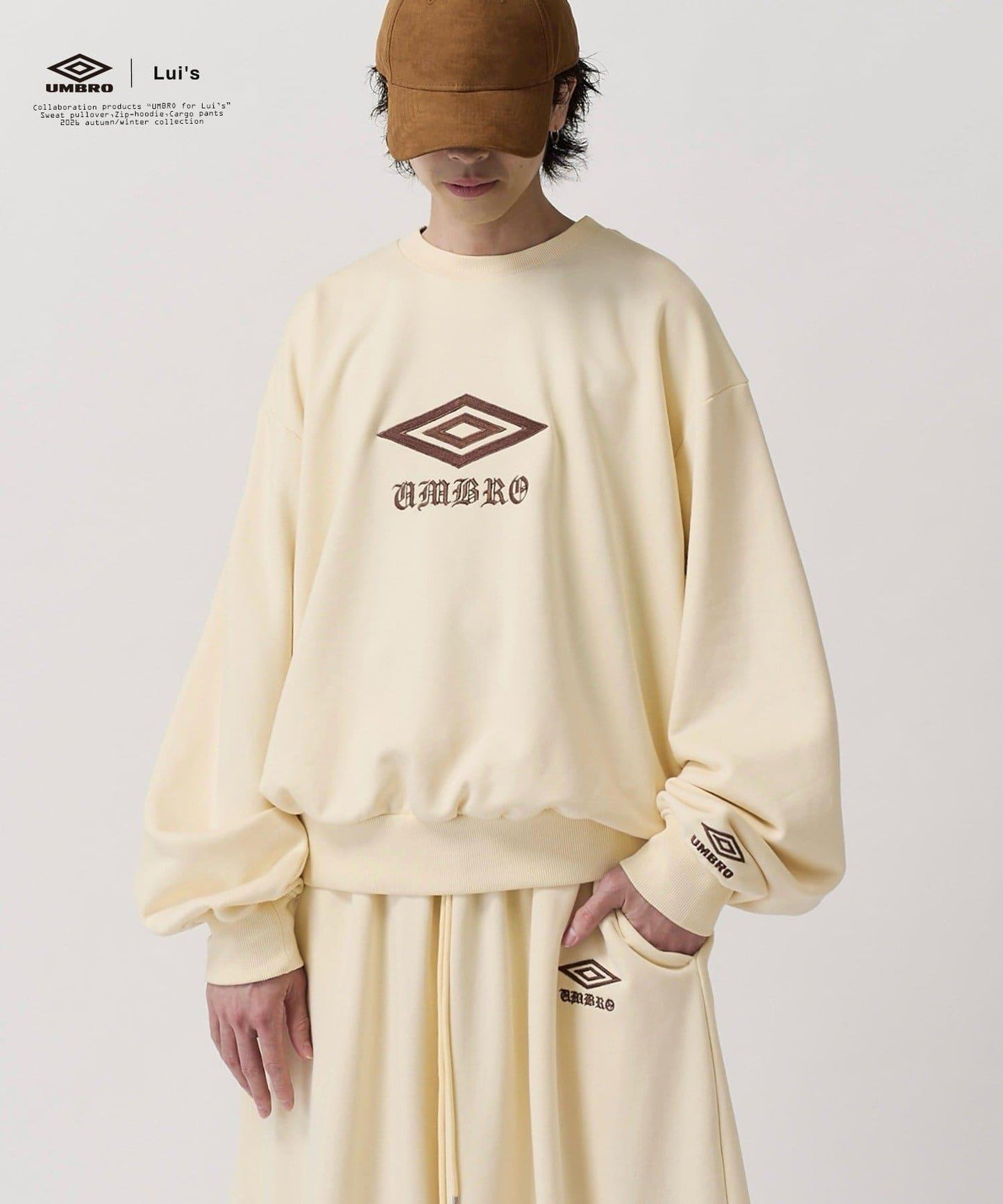 UMBRO for Lui's 水洗做舊寬鬆套頭衛衣