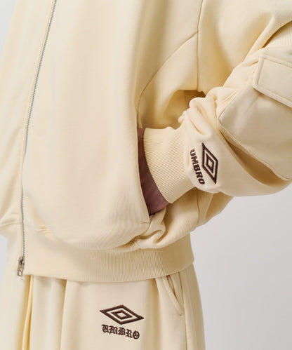 UMBRO for Lui's 水洗做舊寬鬆連帽拉鍊衛衣