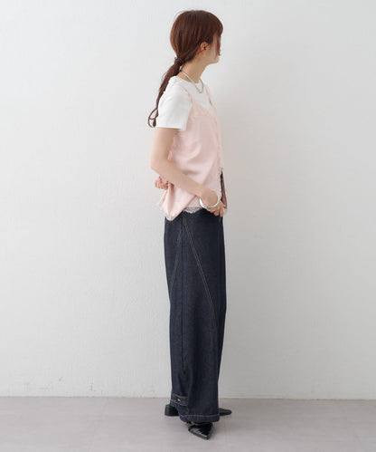 緞面蕾絲吊帶背心