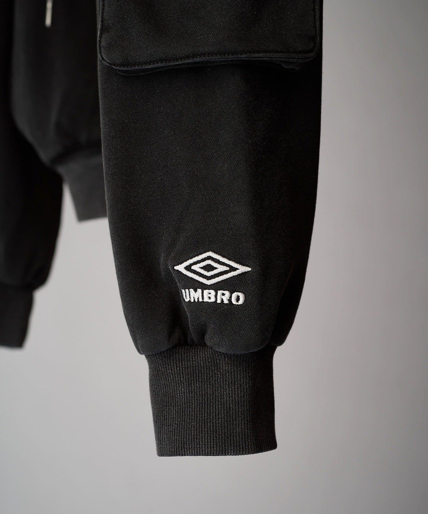 UMBRO for Lui's 水洗做舊寬鬆連帽拉鍊衛衣