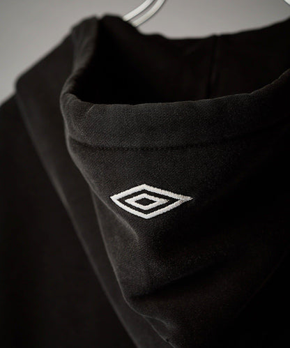 UMBRO for Lui's 水洗做舊寬鬆連帽拉鍊衛衣