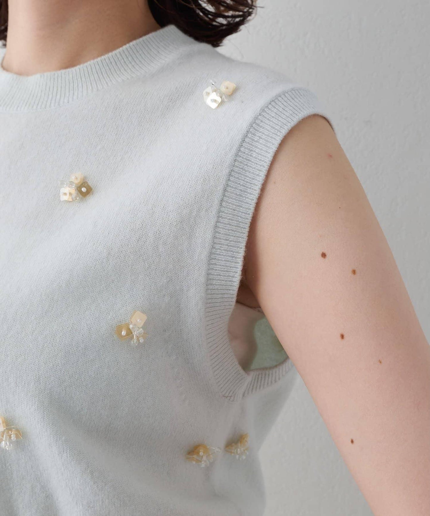 串珠刺繡針織馬甲