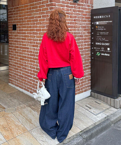 心形紐扣撞色明線衛衣開衫