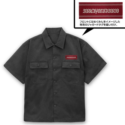 この素晴らしい世界に祝福を!（為美好的世界獻上祝福！） 惠惠 刺繡工裝襯衫 灰色 XXL碼