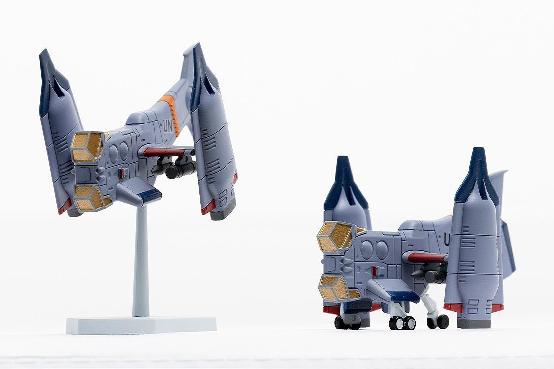ヱヴァンゲリヲン新劇場版（新世紀福音戰士新劇場版） SYUTO Tiny Scale 1/350 近接航空支援用垂直離著陸對地攻擊機 YAGR-3B