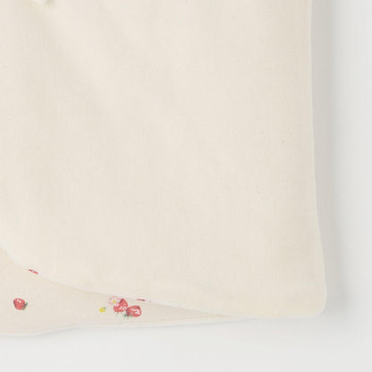 野草莓刺繡馬甲 【有機】【日本製】