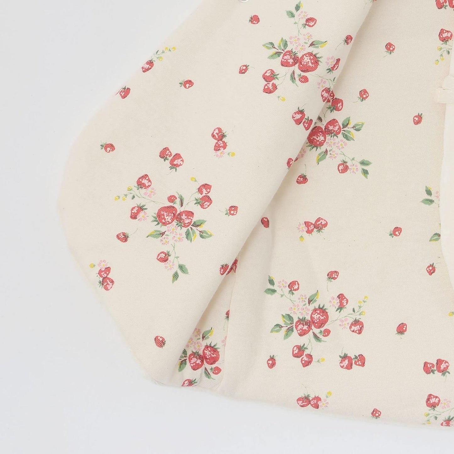 野草莓刺繡馬甲 【有機】【日本製】