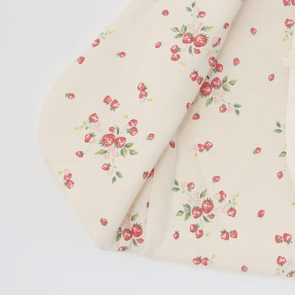 野草莓刺繡馬甲 【有機】【日本製】