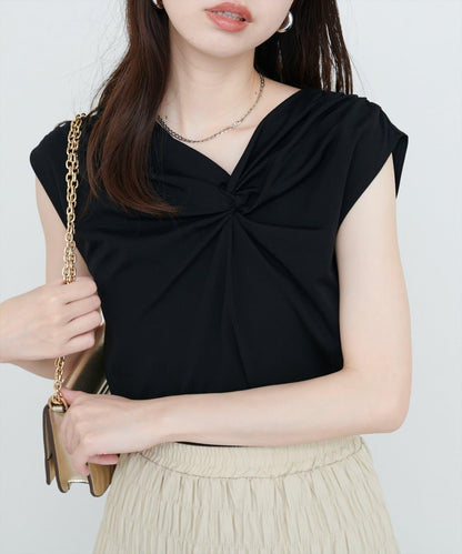 natural couture 接觸冷感 可選袖長 扭結T恤