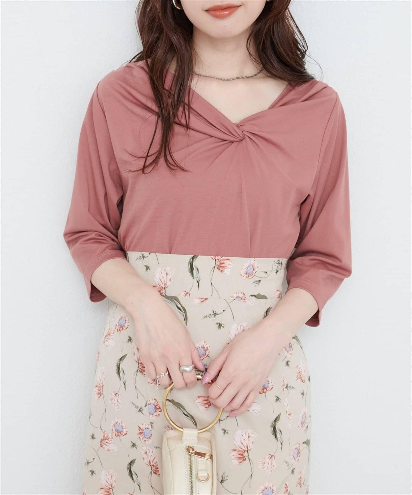 natural couture 接觸冷感 可選袖長 扭結T恤