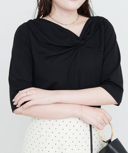 natural couture 接觸冷感 可選袖長 扭結T恤