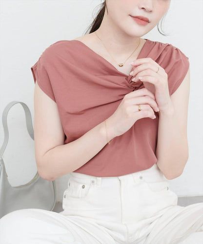 natural couture 接觸冷感 可選袖長 扭結T恤