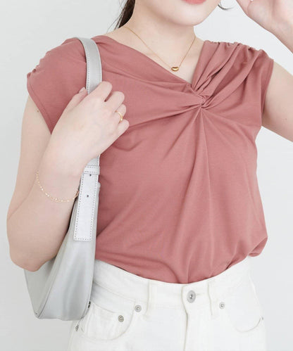 natural couture 接觸冷感 可選袖長 扭結T恤
