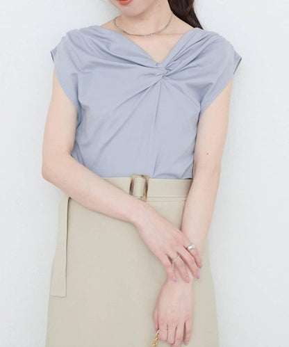 natural couture 接觸冷感 可選袖長 扭結T恤
