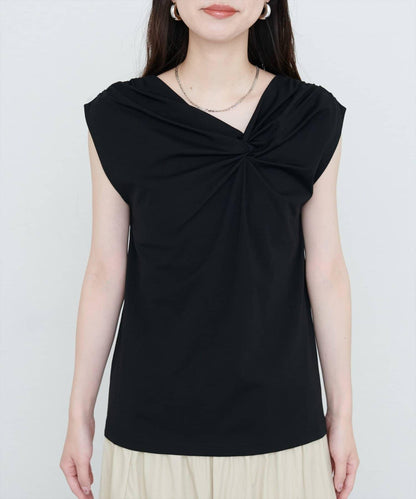 natural couture 接觸冷感 可選袖長 扭結T恤