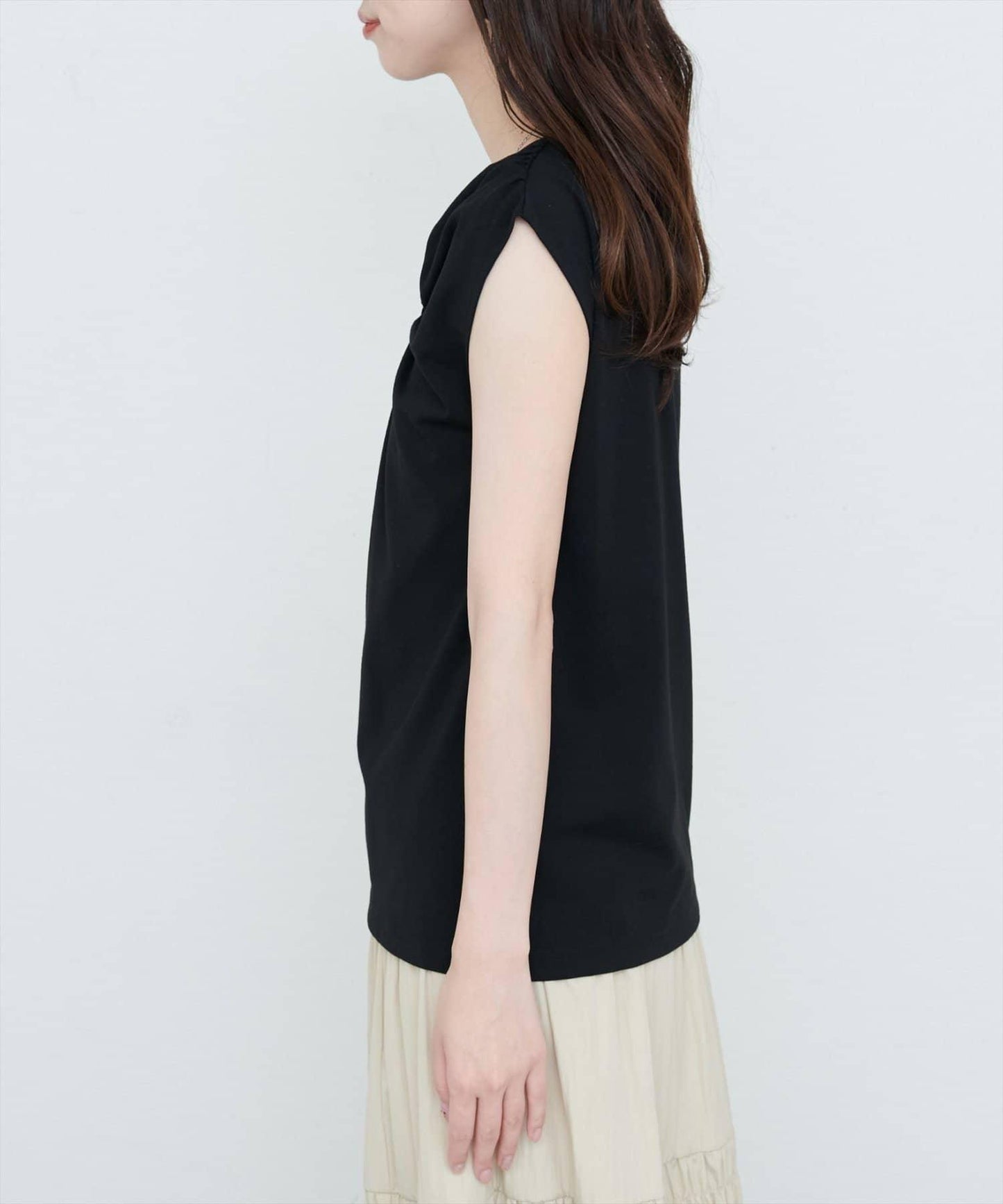 natural couture 接觸冷感 可選袖長 扭結T恤