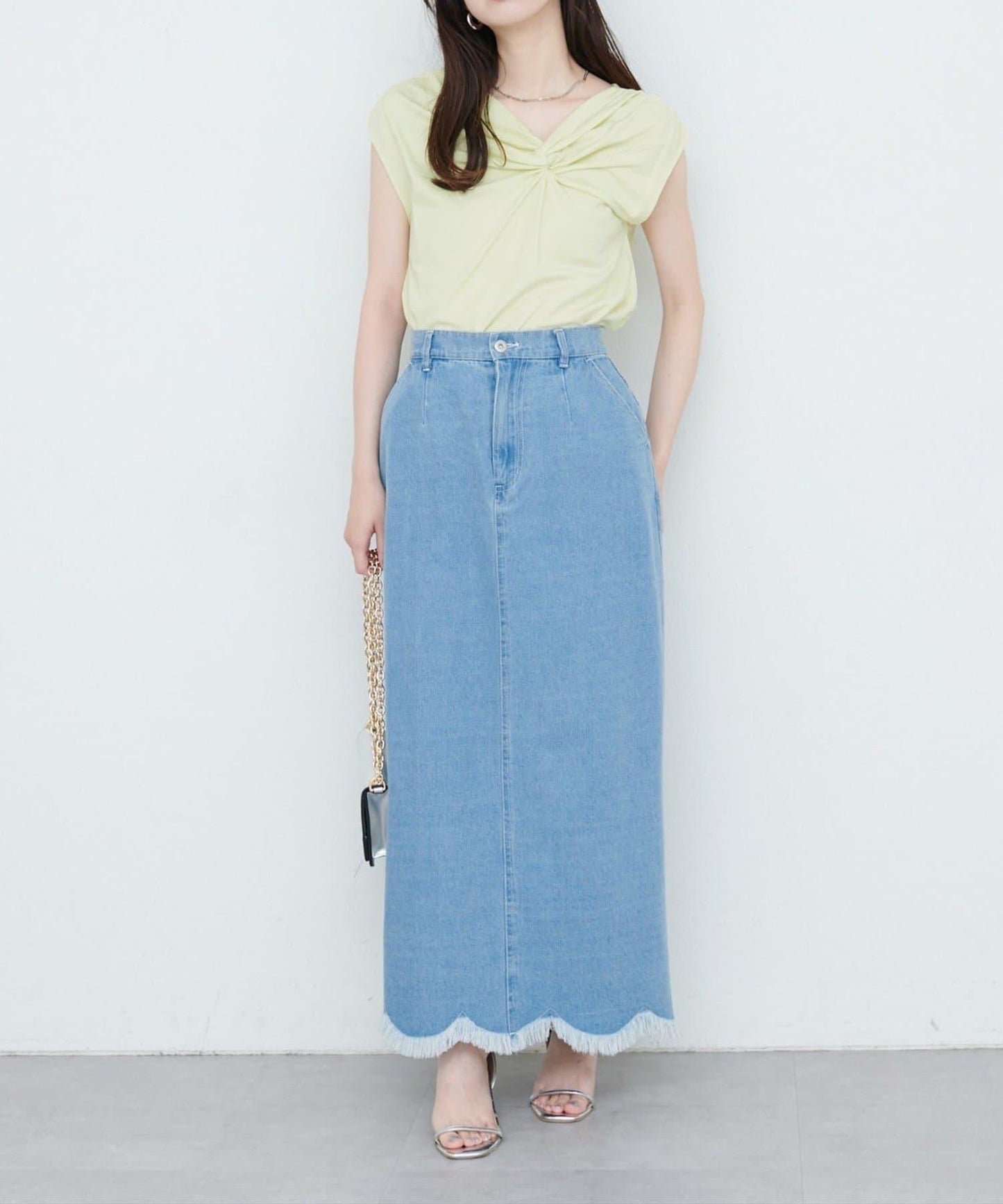 natural couture 接觸冷感 可選袖長 扭結T恤