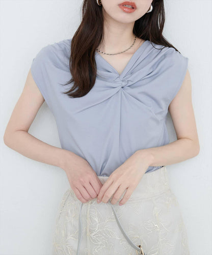 natural couture 接觸冷感 可選袖長 扭結T恤