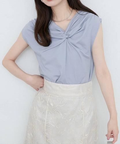 natural couture 接觸冷感 可選袖長 扭結T恤
