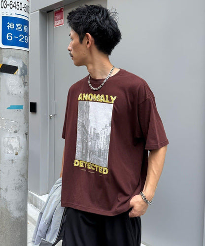 拼色印花T恤