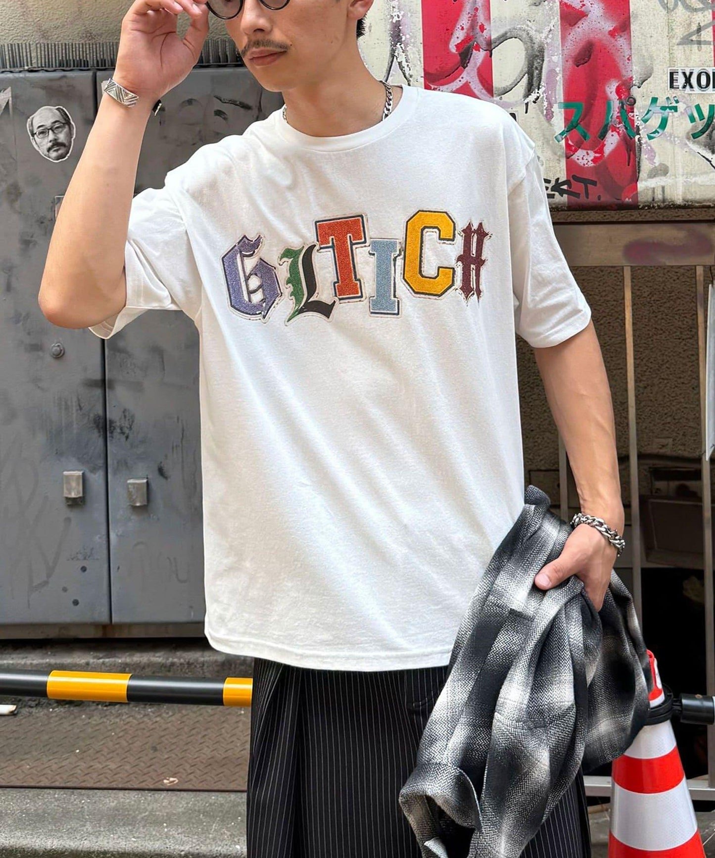 拼色印花T恤
