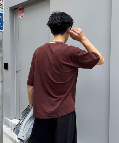 拼色印花T恤