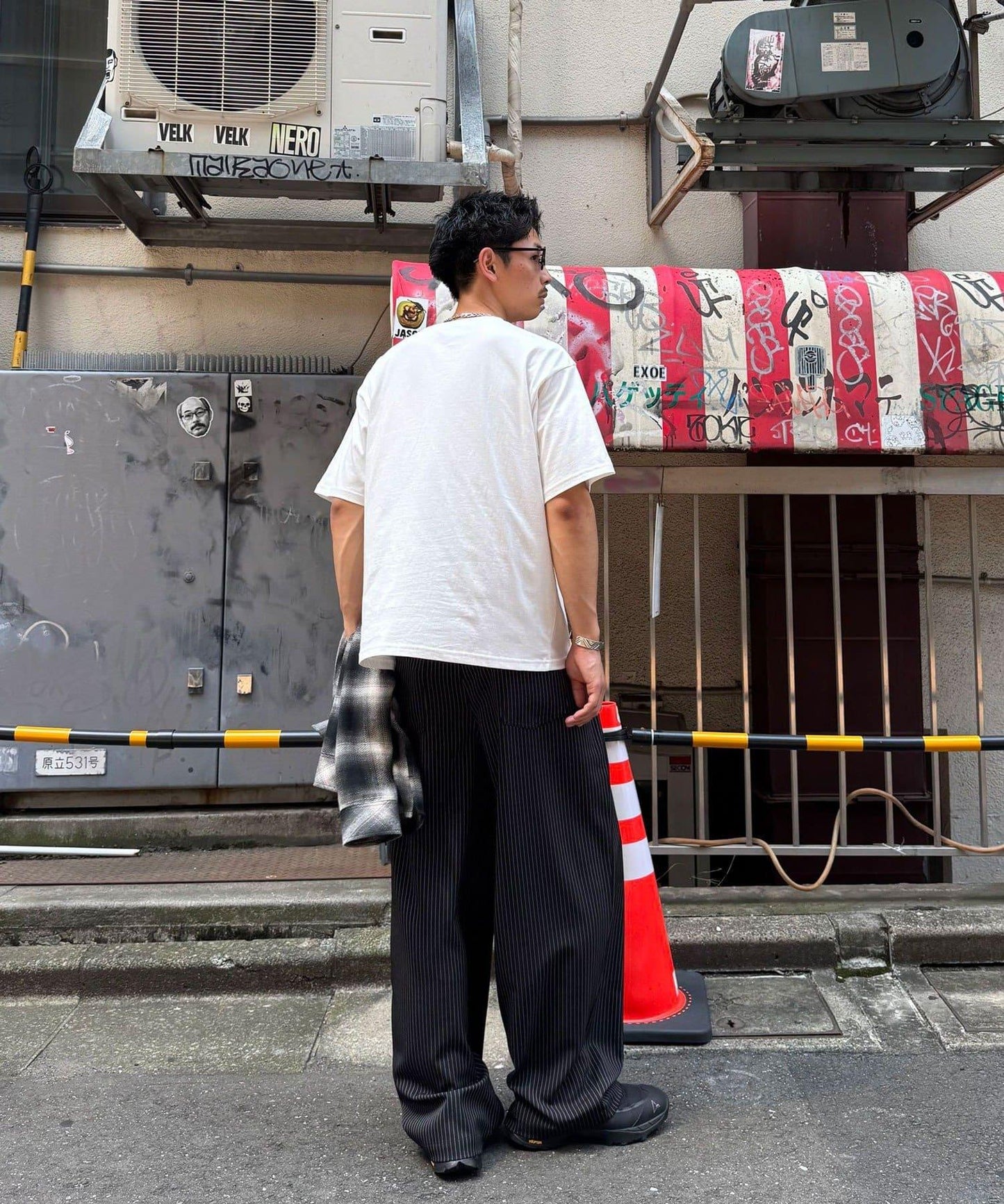 拼色印花T恤