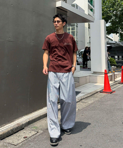拼色印花T恤