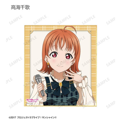 ラブライブ！サンシャイン!!（LoveLive!Sunshine!!） 描繪限定 格紋連衣裙款 迷你色紙 9包入 整盒裝