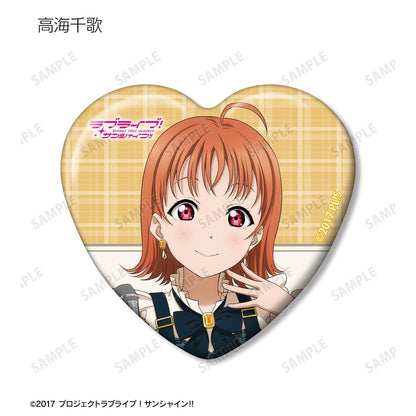 ラブライブ！サンシャイン!!（LoveLive!Sunshine!!） 描き下ろし 格紋連衣裙衣裝ver. 收藏愛心形徽章 9個裝整盒