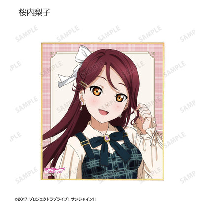 ラブライブ！サンシャイン!!（LoveLive!Sunshine!!） 描繪限定 格紋連衣裙款 迷你色紙 9包入 整盒裝