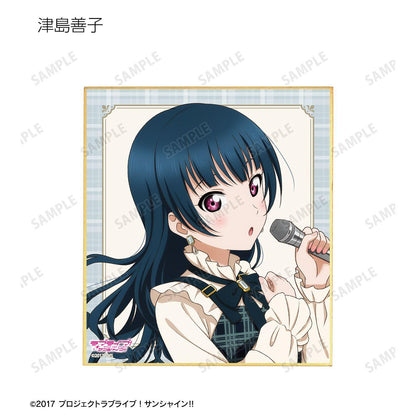 ラブライブ！サンシャイン!!（LoveLive!Sunshine!!） 描繪限定 格紋連衣裙款 迷你色紙 9包入 整盒裝