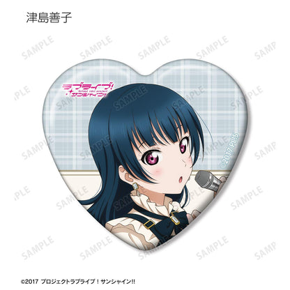 ラブライブ！サンシャイン!!（LoveLive!Sunshine!!） 描き下ろし 格紋連衣裙衣裝ver. 收藏愛心形徽章 9個裝整盒
