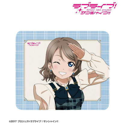 ラブライブ！サンシャイン!! 渡辺曜 格紋連衣裙造型 鼠標墊