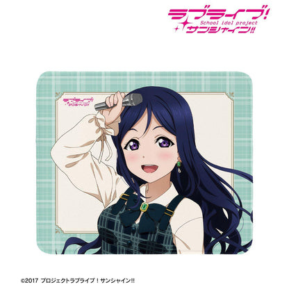 ラブライブ！サンシャイン!!（LoveLive!Sunshine!!） 描き下ろし 松浦果南 格紋連衣裙款 鼠標墊